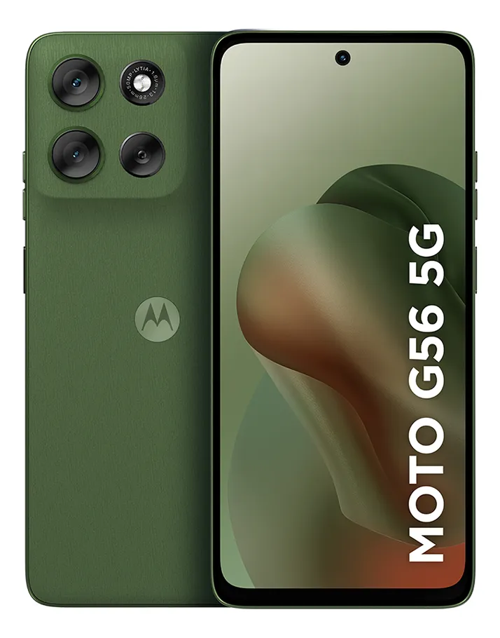 Smartphone Motorola Moto G56 5g - 256gb 16gb (8gb Ram+8gb Ram Boost) Camera 50mp Sony Lytia 600 certificado de Ultrarresistencia Militar e Ip68 + Ip69 - Verde