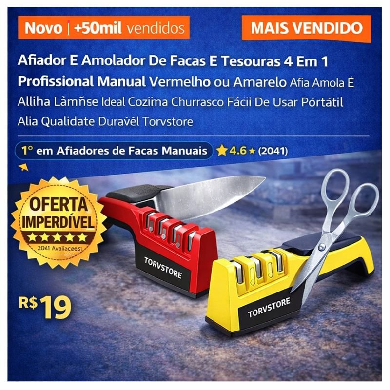 Afiador e Amolador de Facas 2 em Review Completo