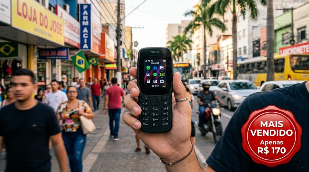 Black_Nokia_110_held_hand_202605311716-1024x572 Nokia 110 4G Dual Celular Mais Vendido por R$ 170