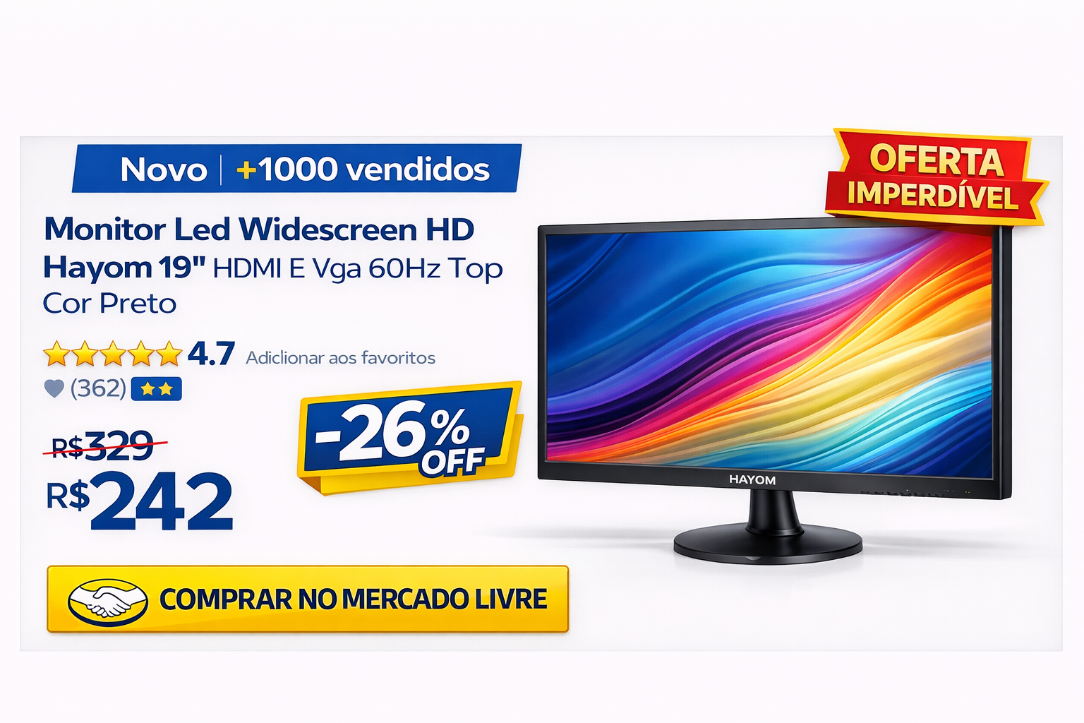 Monitor LED de 19 Polegadas Vale a Pena em 2026?