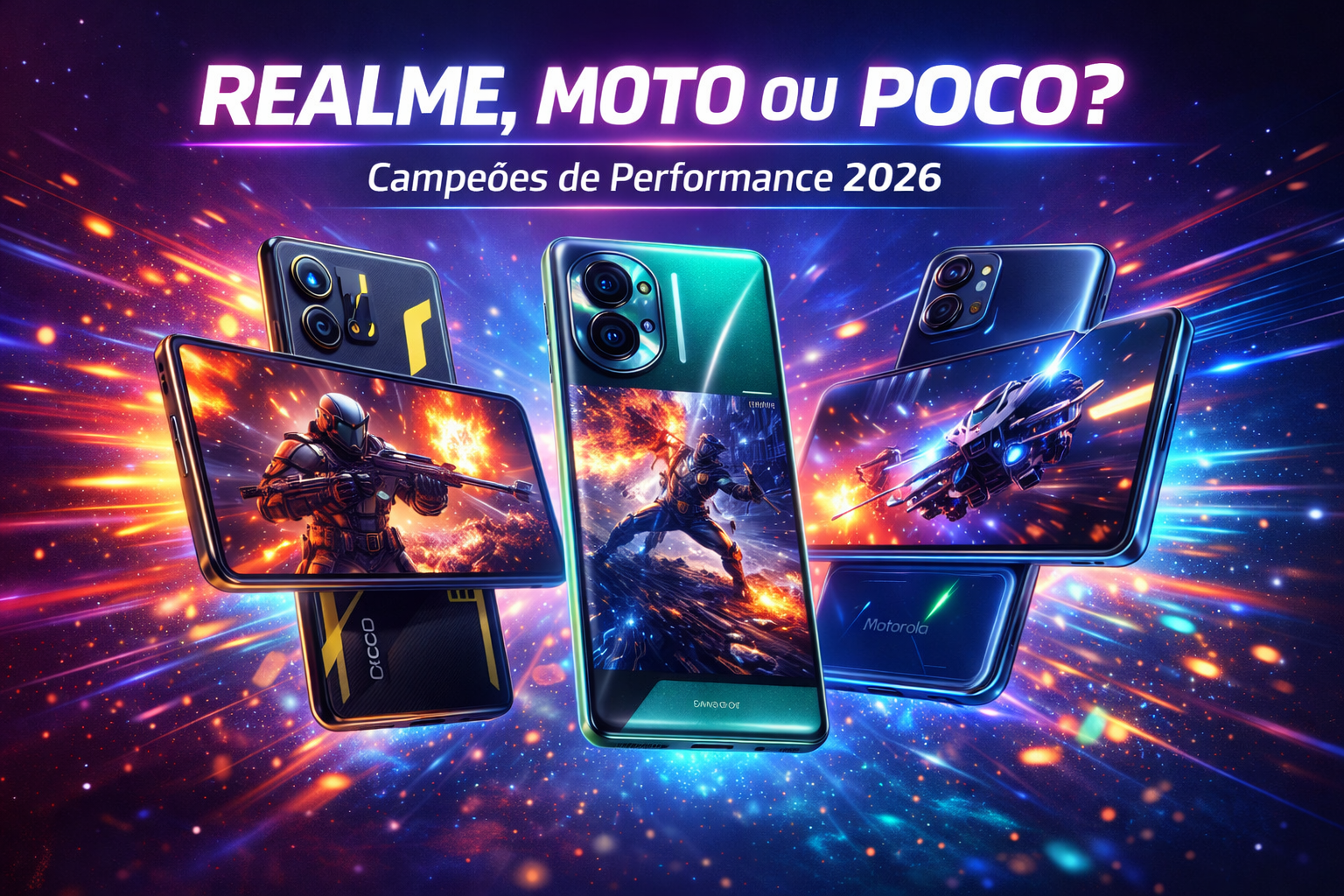 Realme, Moto ou Poco? Campeões de Performance