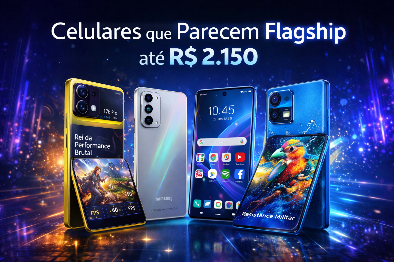 Celulares que Parecem Flagship: Performance Brutal até R$ 2.150