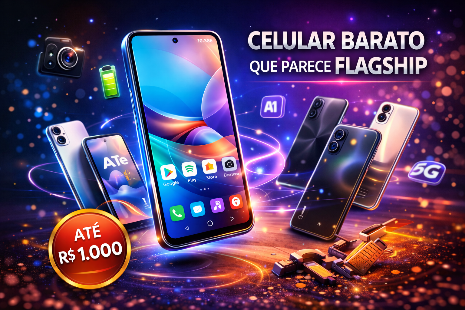 Celular Barato que Parece Flagship? Top até R$ 1.000