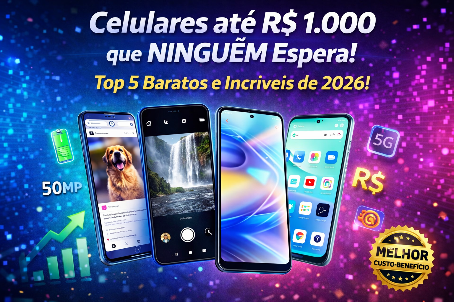 Celulares até R$ 1.000 Resultados que Vão Te Surpreender!