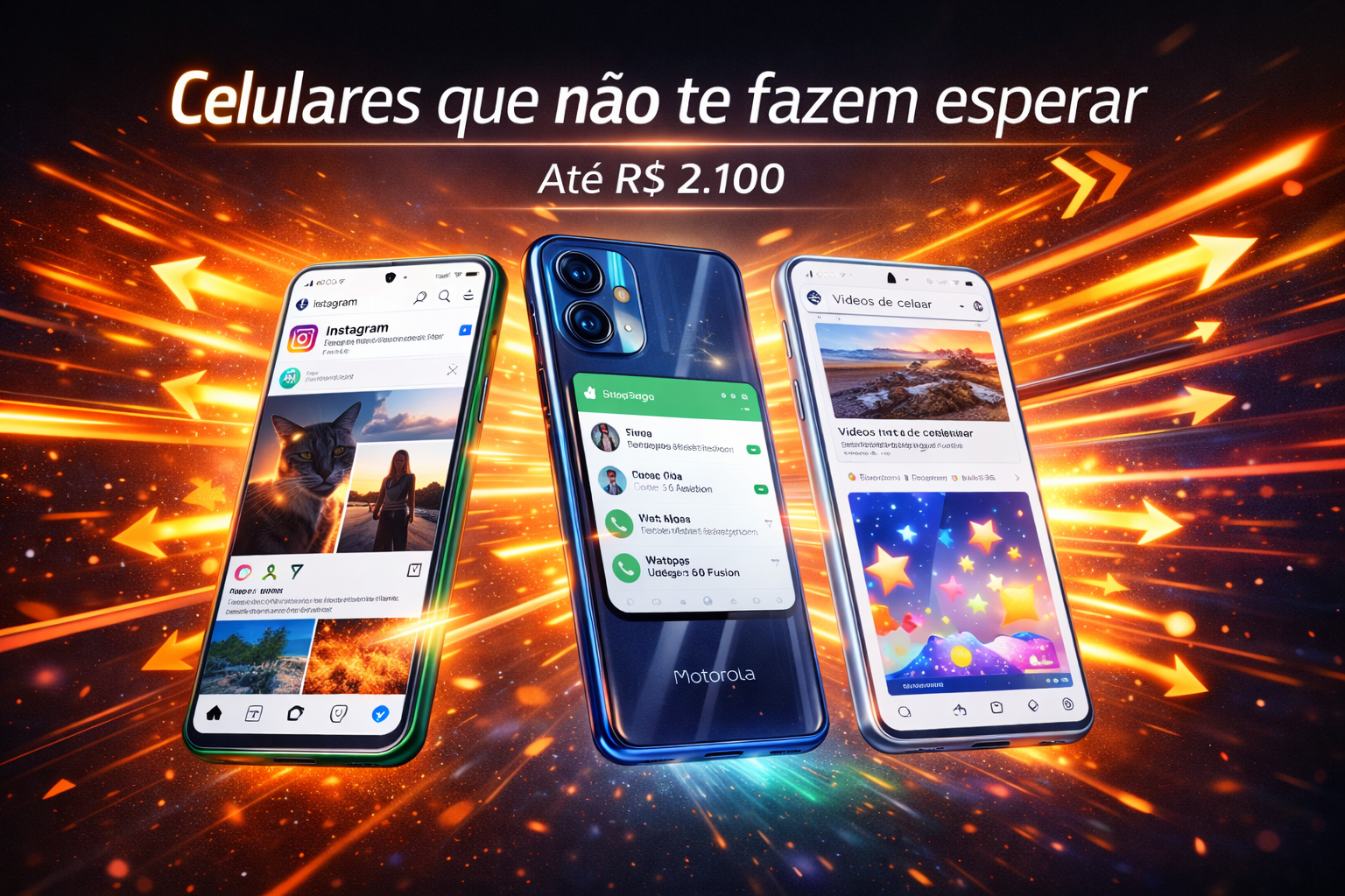 Celulares para Quem Odeia Esperar: Top Velocidade até R$ 2.100