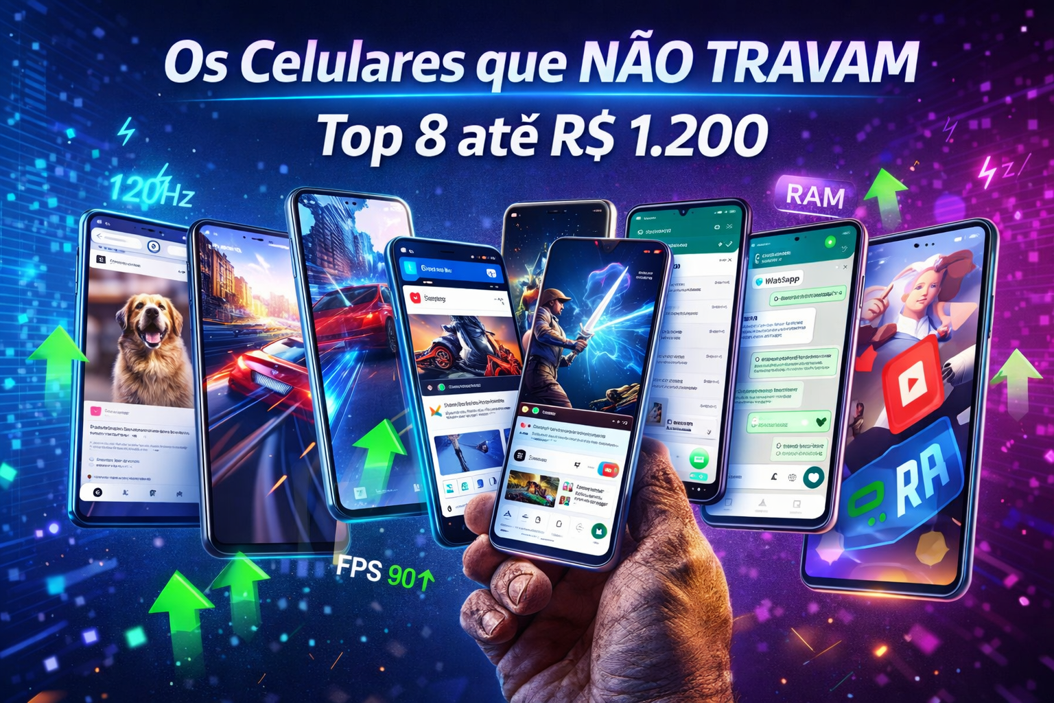 Top 8 Celulares que Não Travam: até R$ 1.200