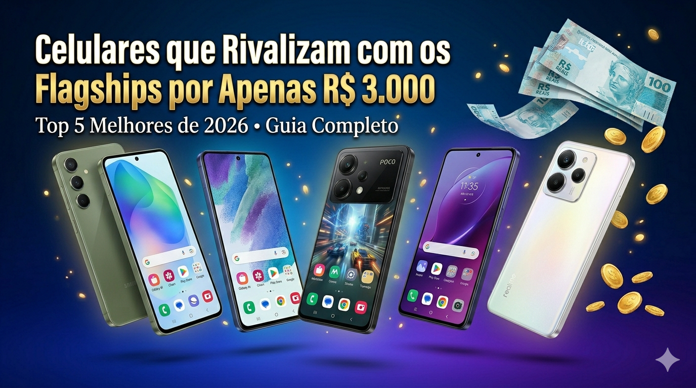Os Celulares que Rivalizam com os melhores R$ 3.000