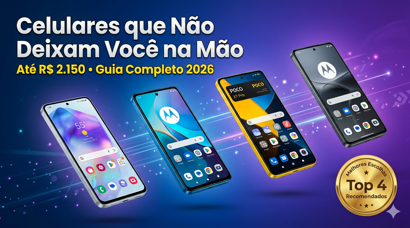 Celulares que Não Deixam Você na Mão: até R$ 2.150