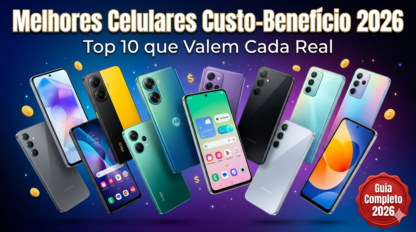 Melhores Celulares Custo-Benefício 2026: Top 10 que Valem Cada Real