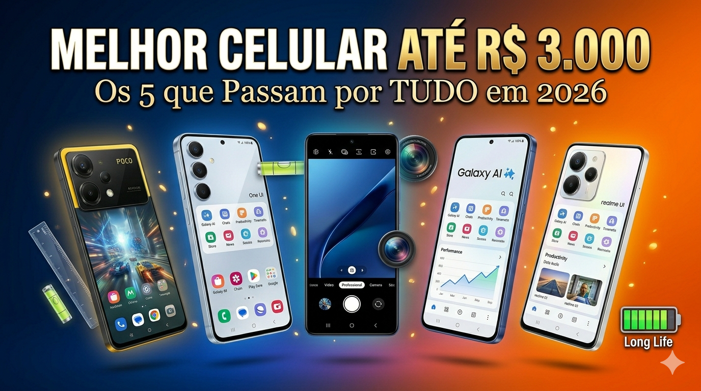 Melhor Celulares que passa por tudo até R$ 3.000