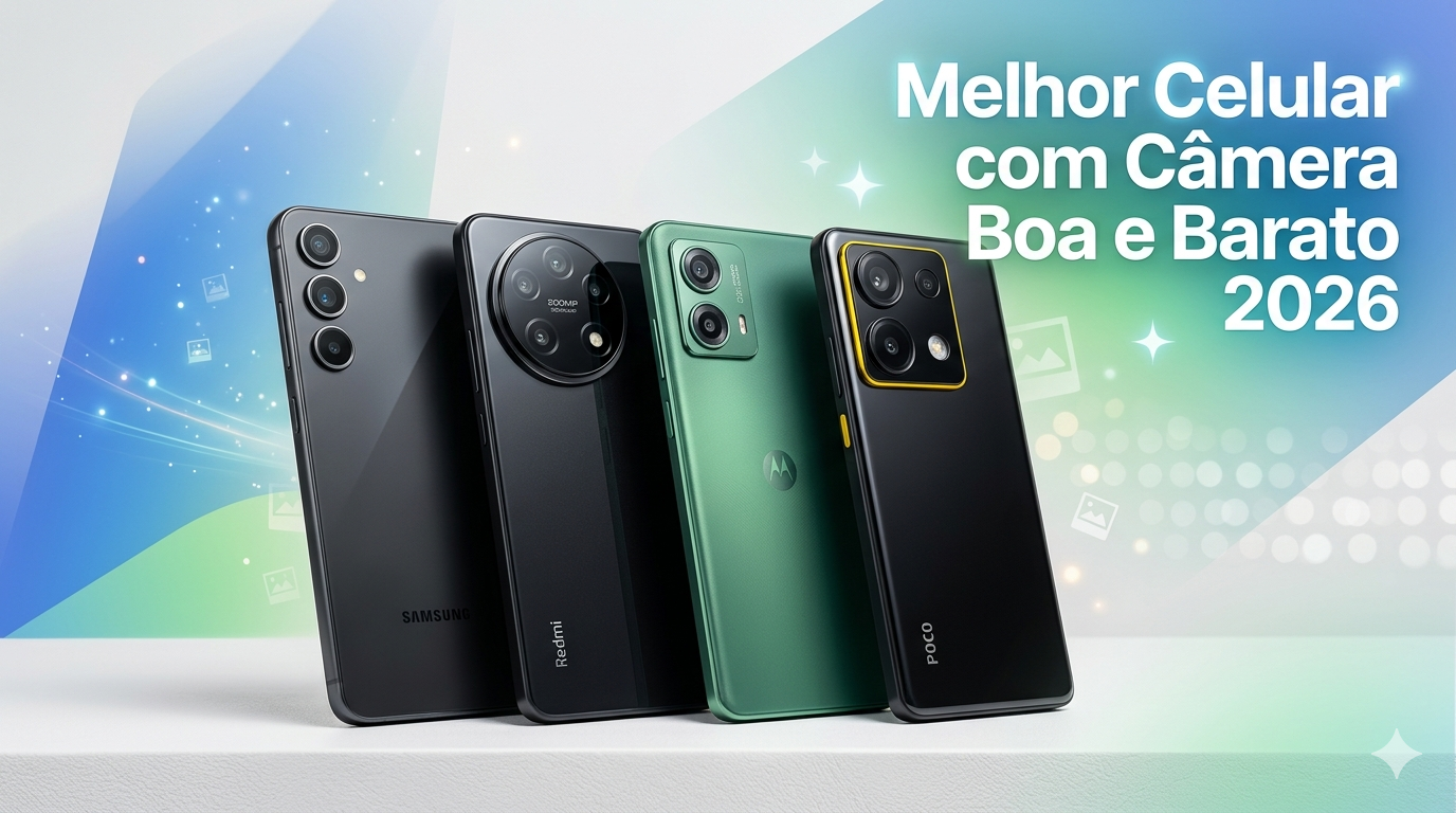 Melhor celular com câmera boa e barato em 2026