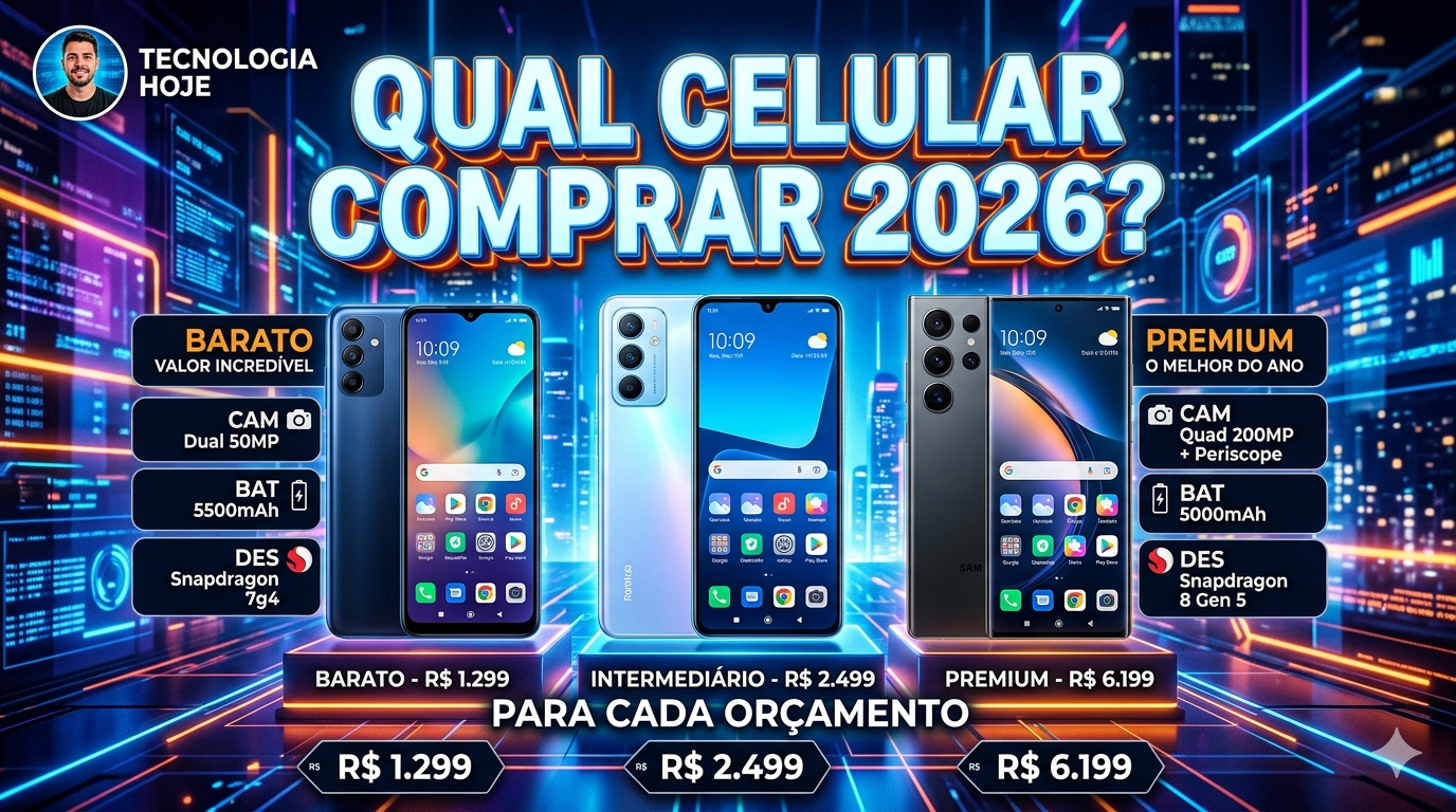 Qual Celular Comprar em 2026? Com Orçamento de Necessidade
