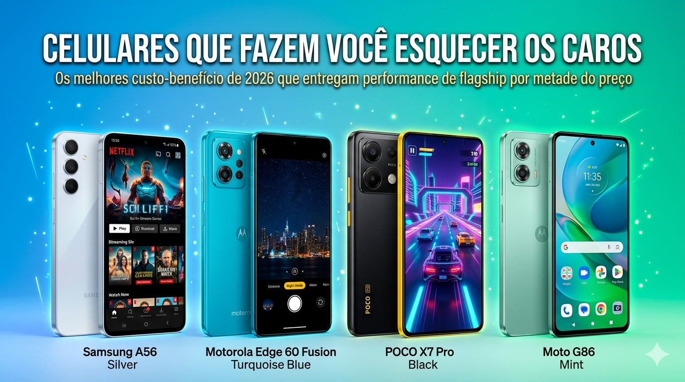 Celulares que Fazem Você Esquecer os Caros