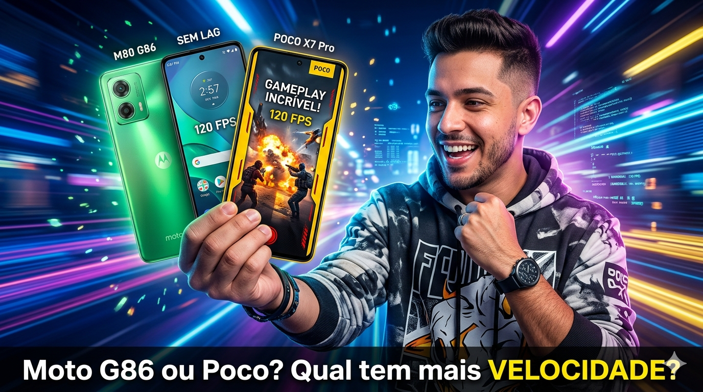 Moto G86 ou Poco? Celulares com Velocidade