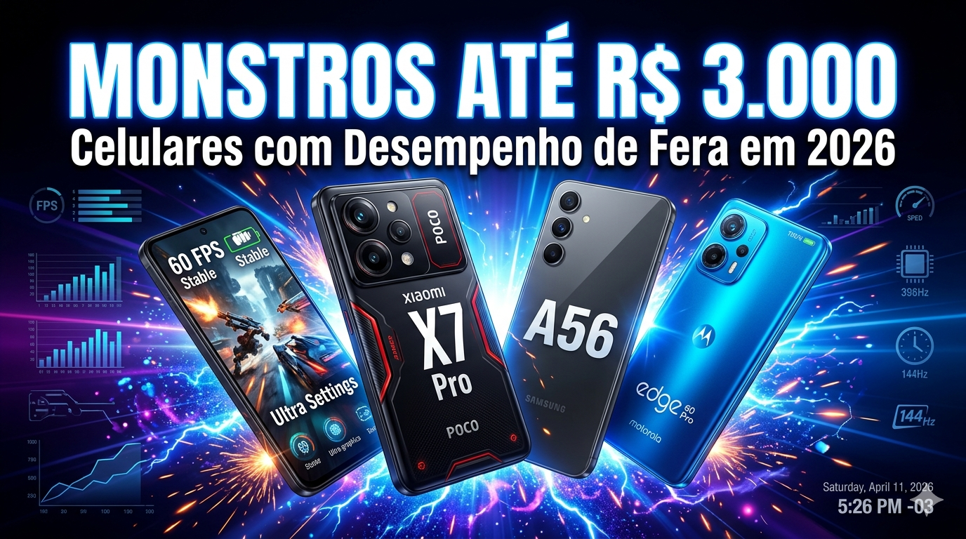 Os Monstro até R$ 3.000: Celulares com Desempenho