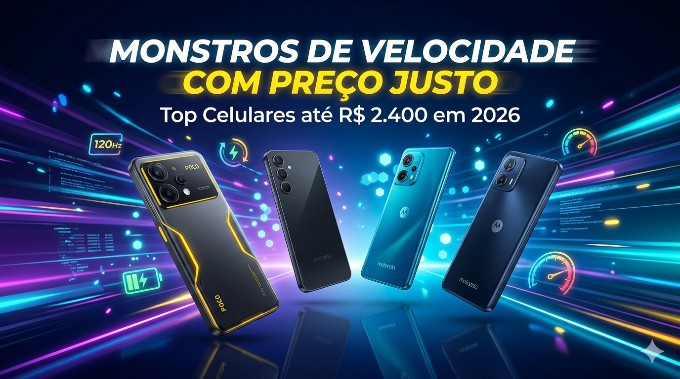 Monstros de Velocidade com Preço Justo: Top celulares até R$ 2.400