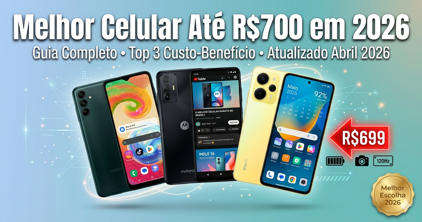 Melhor celular até 700 reais em 2026 atualizado